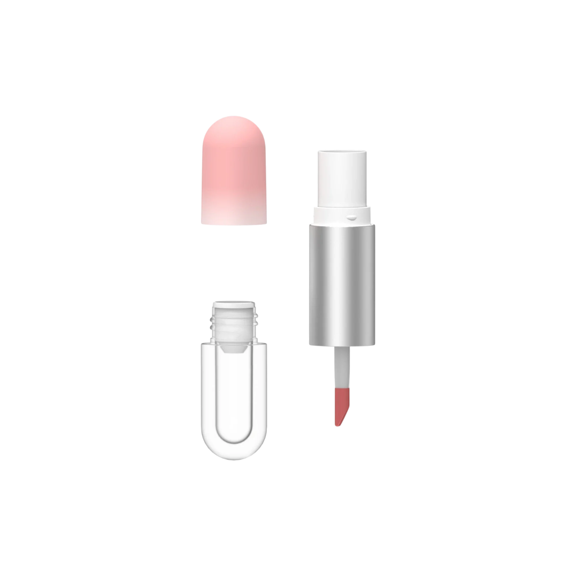 Hangzhou Ecopack Technology Co., Ltd ABS Slim Cylinder Dual-Ended Lipstick (2.5g) & Lip Gloss (1.5ml) Tube with 9.1mm Bullet Cup & Doe-Foot Applicator