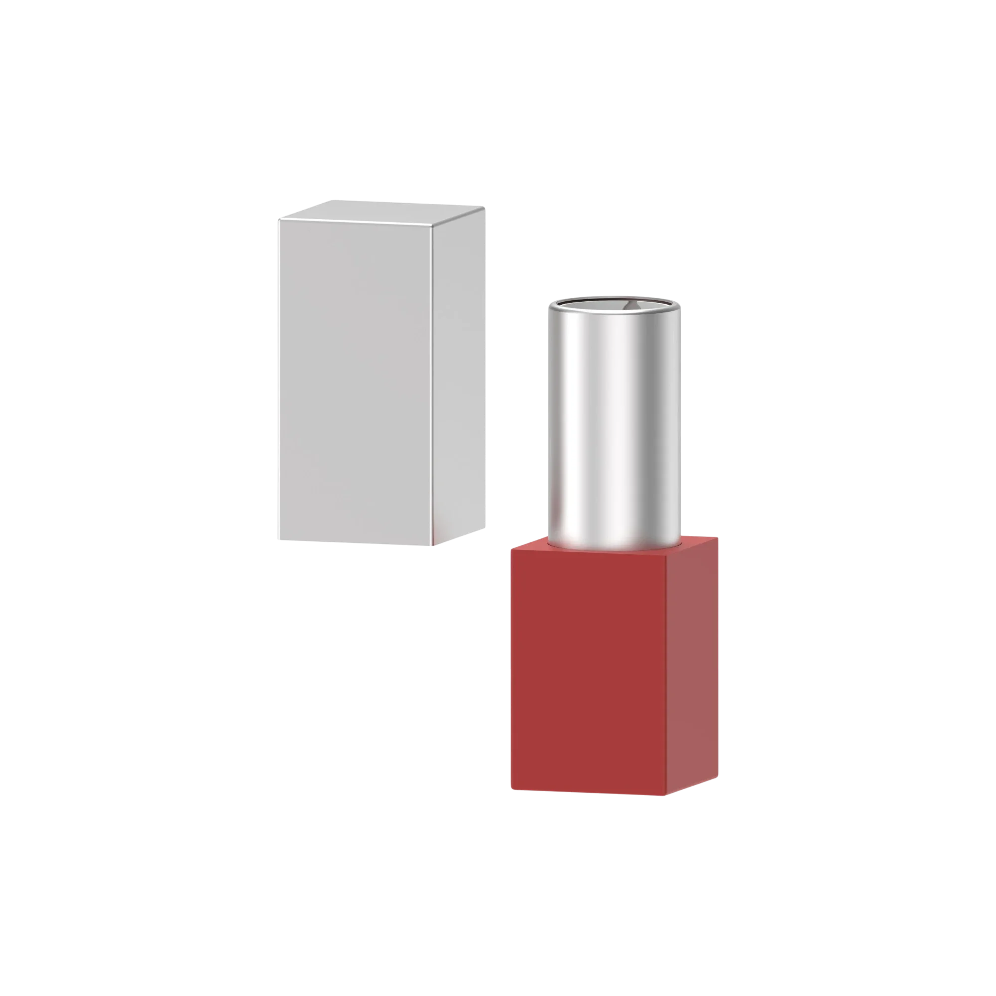 Hangzhou Ecopack Technology Co., Ltd 3.8g Aluminum Square Lipstick with 11.8mm Bullet Cup, Aluminum Cap & Aluminum Barrel
