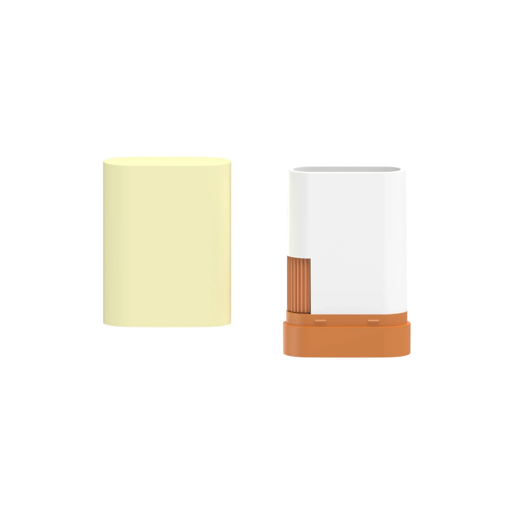 Hangzhou Ecopack Technology Co., Ltd 16.1g PP & PETG Oval Twist-Up Deodorant & Balm Stick with Side-Mounted Twist-Up Mechanism