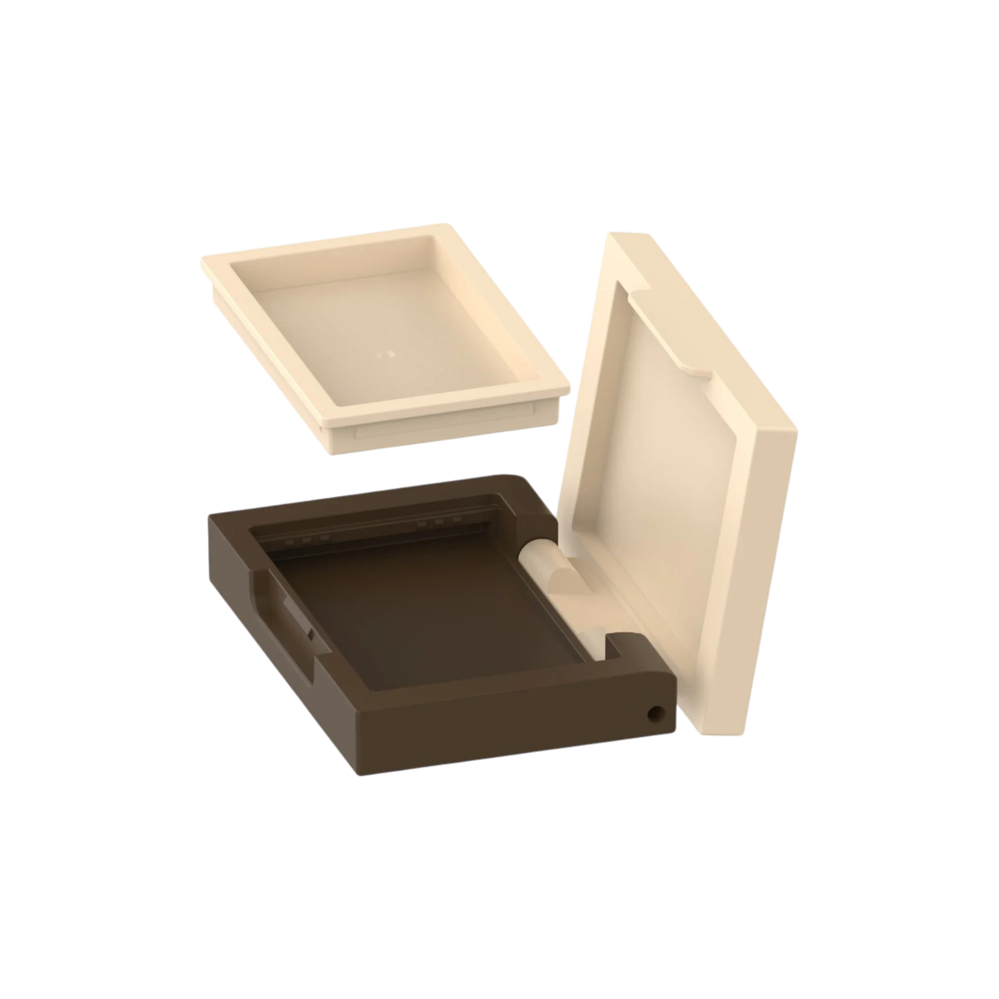 Hangzhou Ecopack Technology Co., Ltd 3.55g Single-Pan Rectangular ABS & PETG Powder Compact with Removable Pan Insert