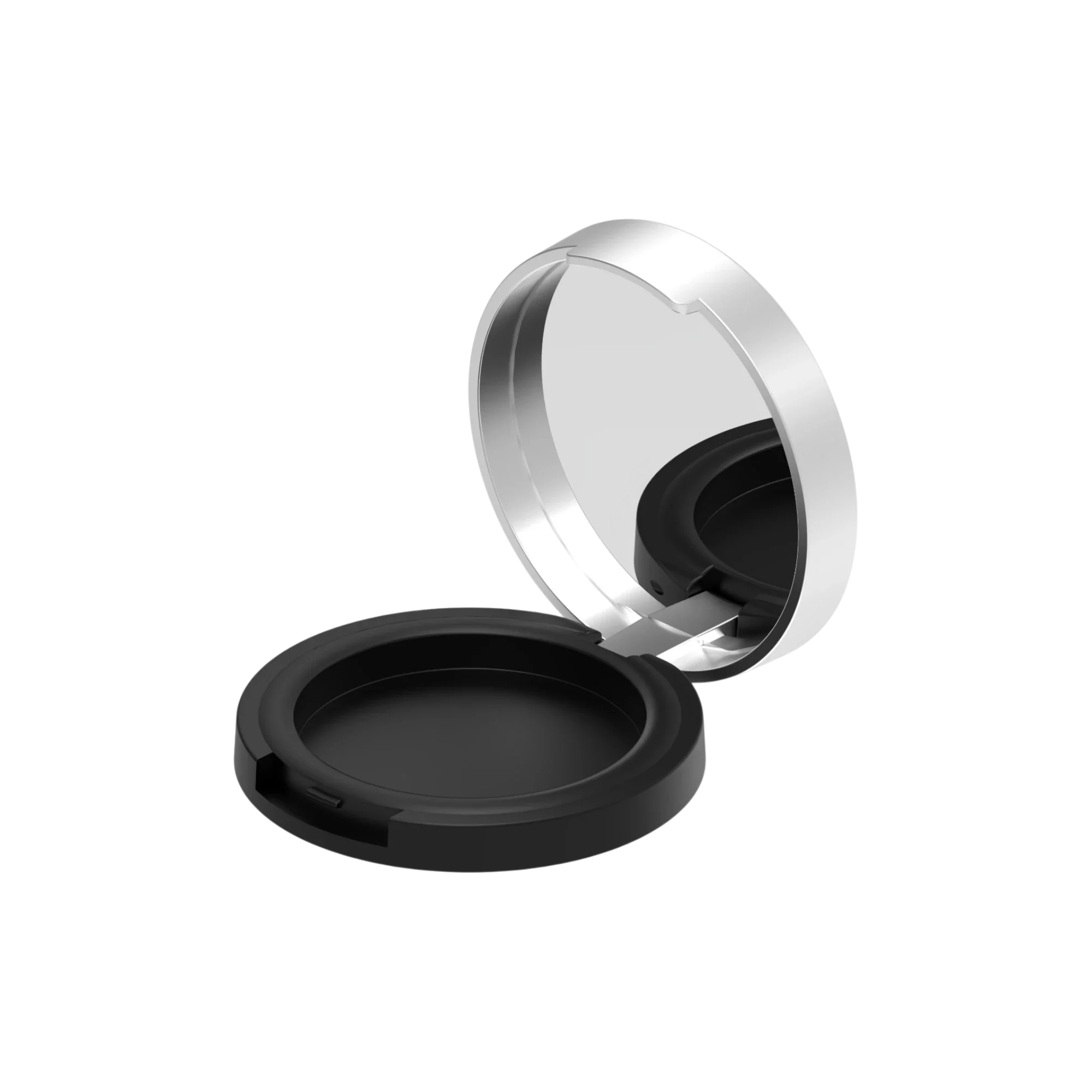 Hangzhou Ecopack Technology Co., Ltd 7g Deep Well Single-Pan Round ABS & AS Pressed Powder Compact with Mirror for Bronzer & Foundation