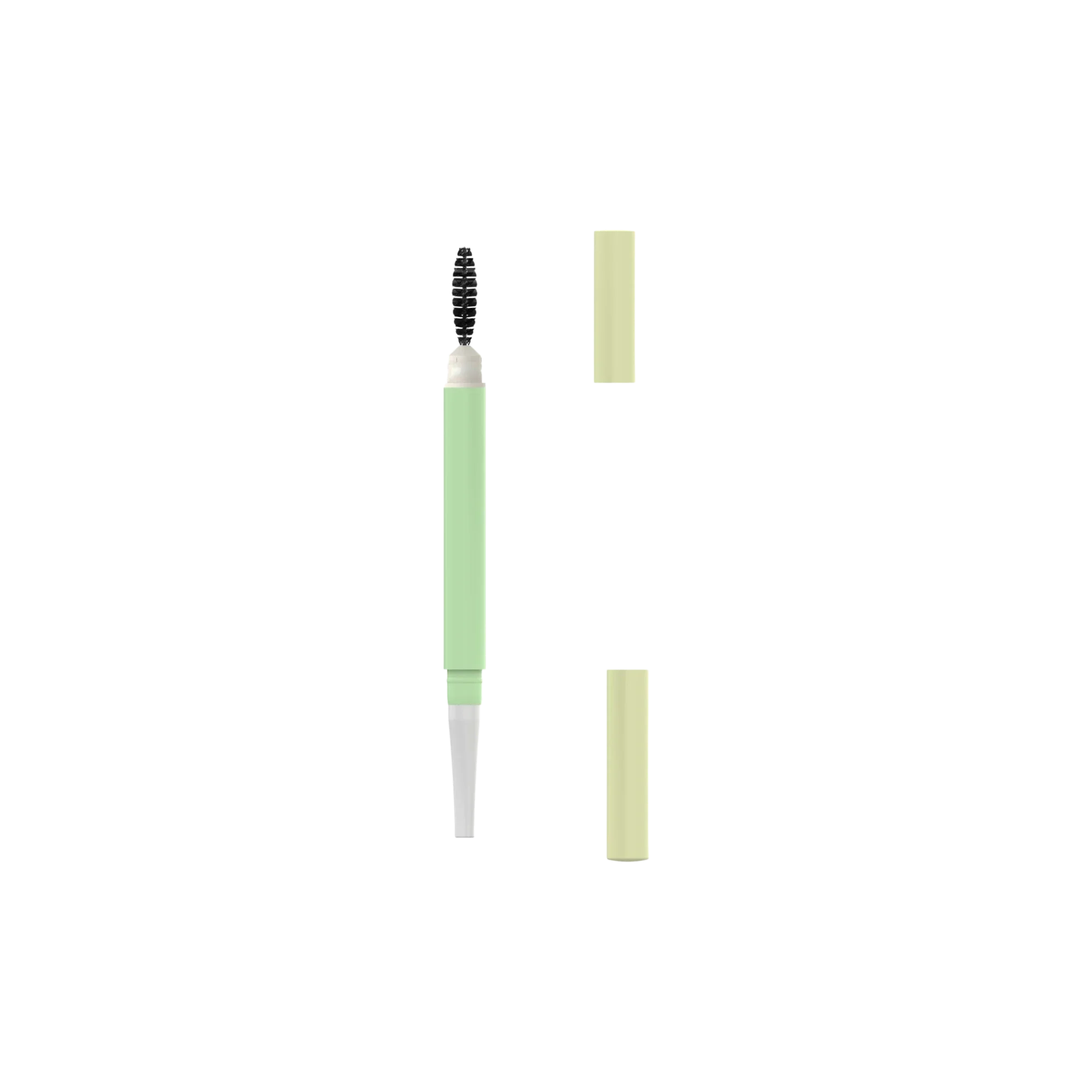 Hangzhou Ecopack Technology Co., Ltd PP Slim Dual-Ended Twist-Up 3.6x1.4mm Eyebrow & Liner Pencil with Spoolie Brush