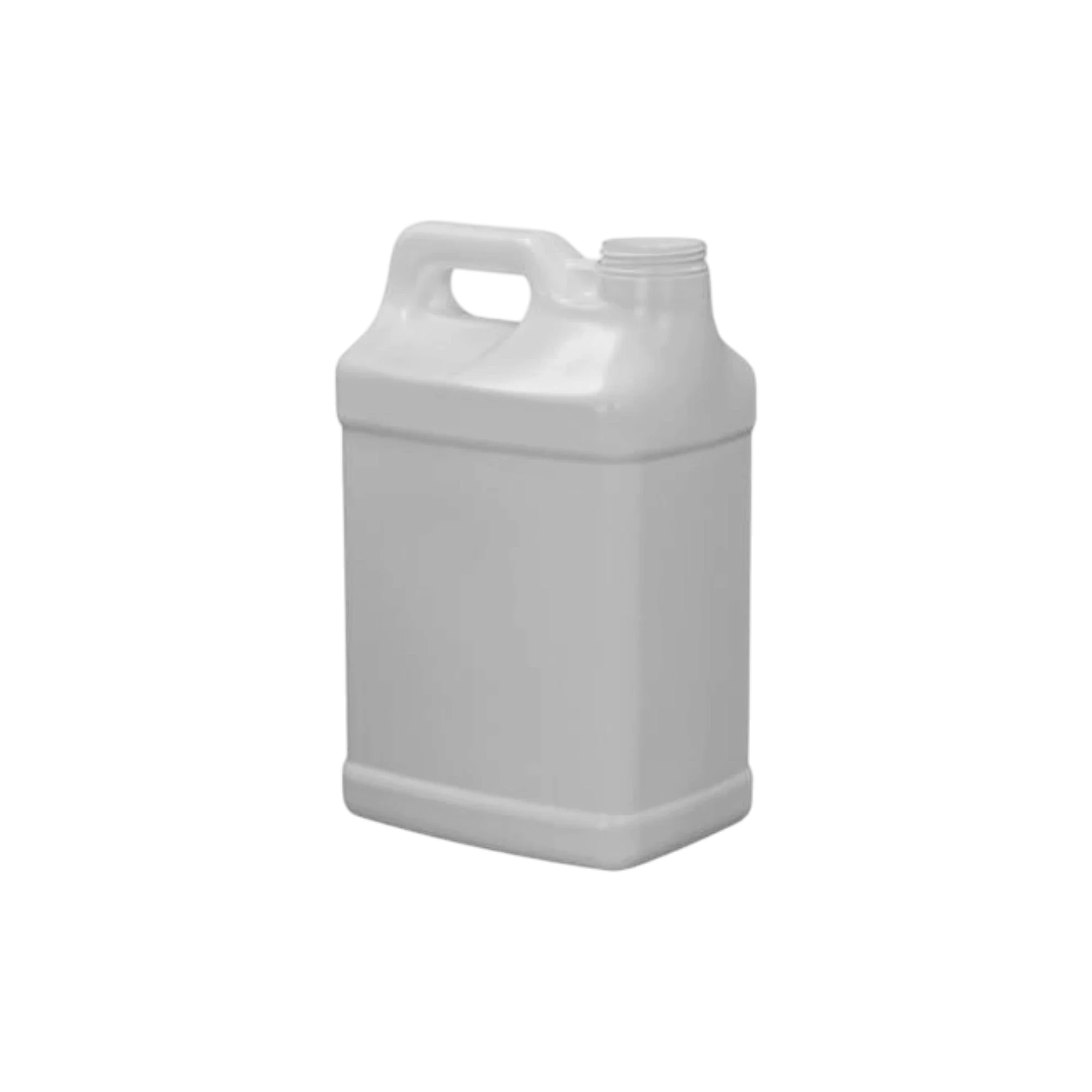 2.5 Gallon / 320oz 63-400 HDPE F-Style Industrial Jug with Recessed Label Panel