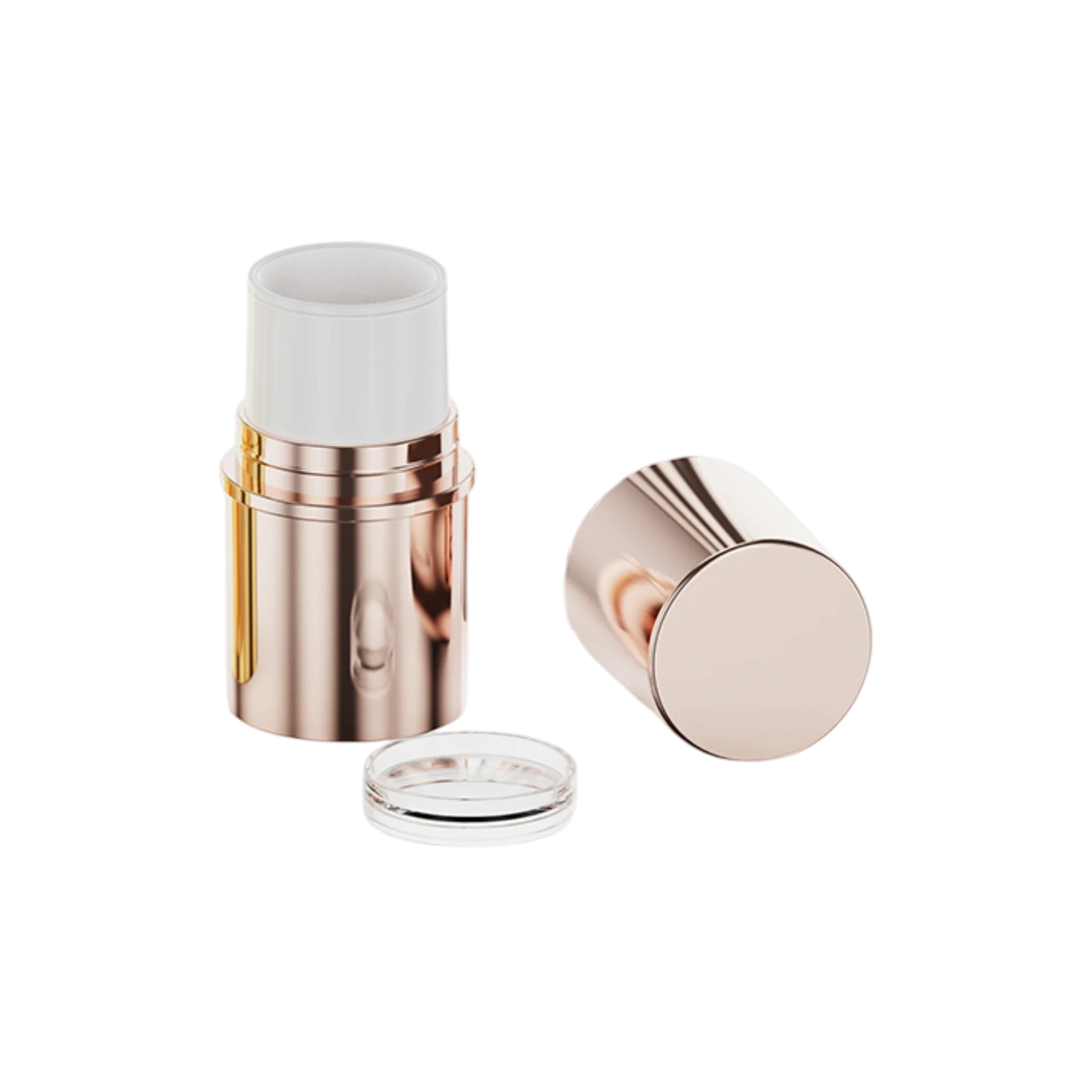 Choebe Group 4.8g Monomaterial PP Cylinder Twist-Up Balm Stick with Sealing Disc & 17.7mm Cup