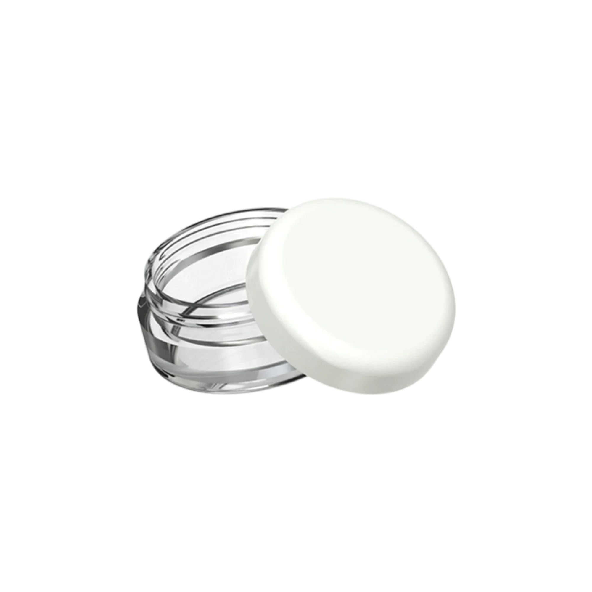 Choebe Group 0.14oz / 4ml SAN Straight Sided Mini Sample Jar with Flush ABS Screw Cap
