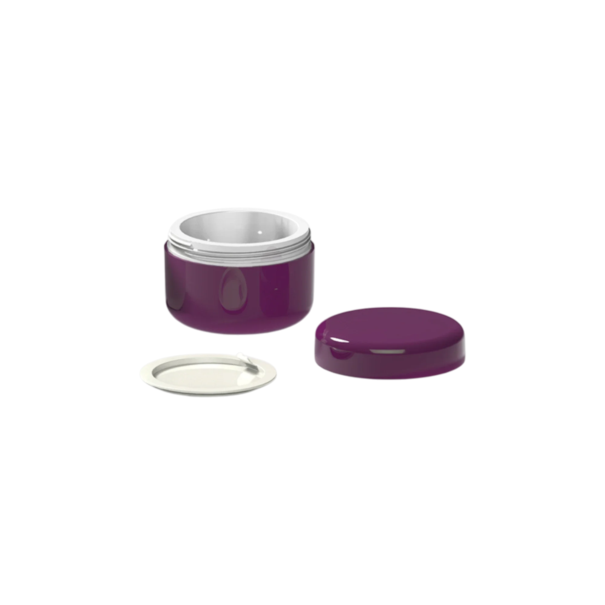 Choebe Group 2oz / 60ml ABS Double-Wall Round Cream Jar with Flush Screw Cap & PP Sealing Disc