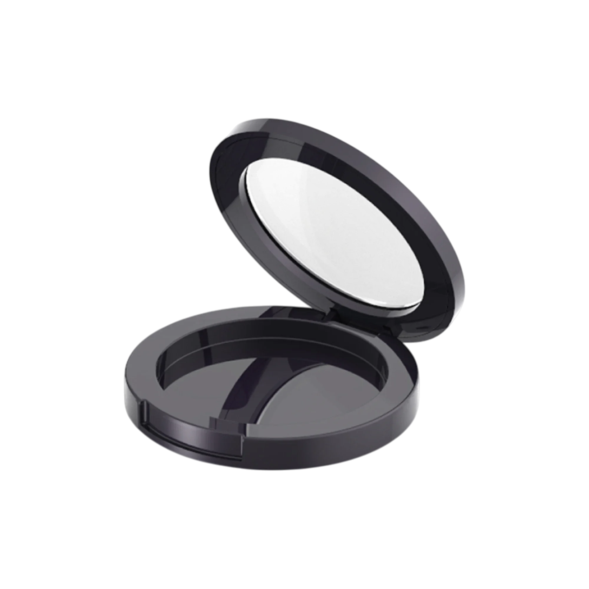 Choebe Group 4.5g Single-Pan Round ABS & SAN Bronzer Compact with Magnetic Closure & Clear Window Lid