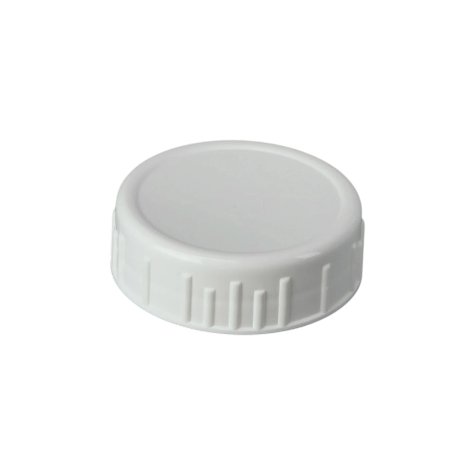 MRP Solutions Ribbed 63-485 Straight Sided PP Cap, Continuous Thread (CT) Closure, Broad Ribbed