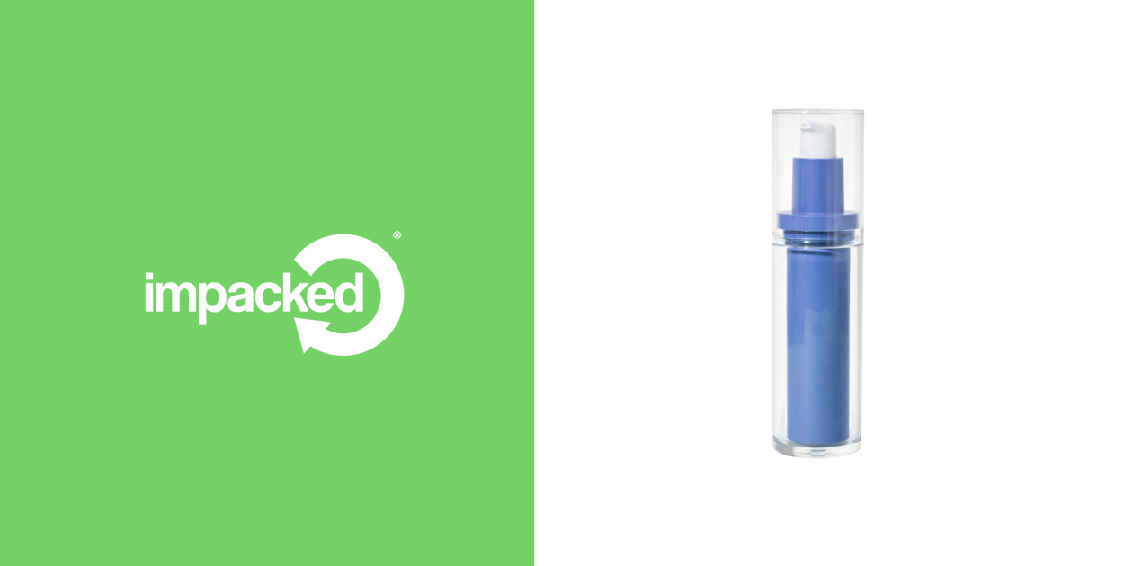 UKPACK 1.0oz/30ml Refillable PET & PP Cylinder Airless Pump Bottle with ...