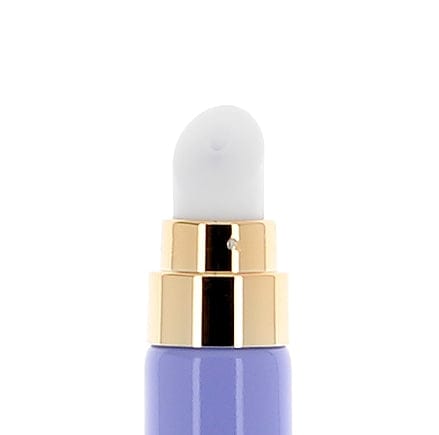 The image shows the APG Packaging 0.5oz Mixed Material Tube (APG-D19XH120). The tube is sleek and cylindrical with a smooth, glossy finish. It appears to have a white body with a silver cap, giving it a modern and elegant look. The cap is rounded and seamlessly fits onto the tube, which likely contains a cosmetic or personal care product. The tube is positioned vertically against a plain, white background, highlighting its clean design and professional appearance.
