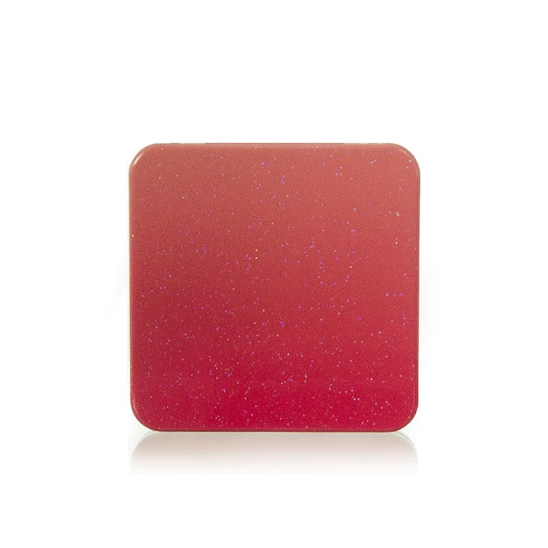 The image shows the APG Packaging 0.0oz Mixed Material Compact (APG-167). This compact features a sleek, circular design with a glossy black finish. The lid appears to be hinged, allowing it to open and close securely. The compact is designed for holding cosmetic products and has a clean, minimalist appearance.