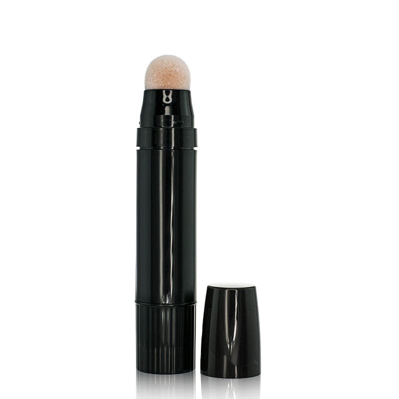 The image features the APG Packaging 0.5oz PP Skin Stick (APG-SH102149). This product is a small, cylindrical container designed for holding and applying skincare products. The container is made of a smooth, white plastic material with a sleek, minimalist design. The cap fits securely over the stick, and the base appears to have a twist mechanism for dispensing the product. The overall appearance is clean and functional, suitable for personal care use.