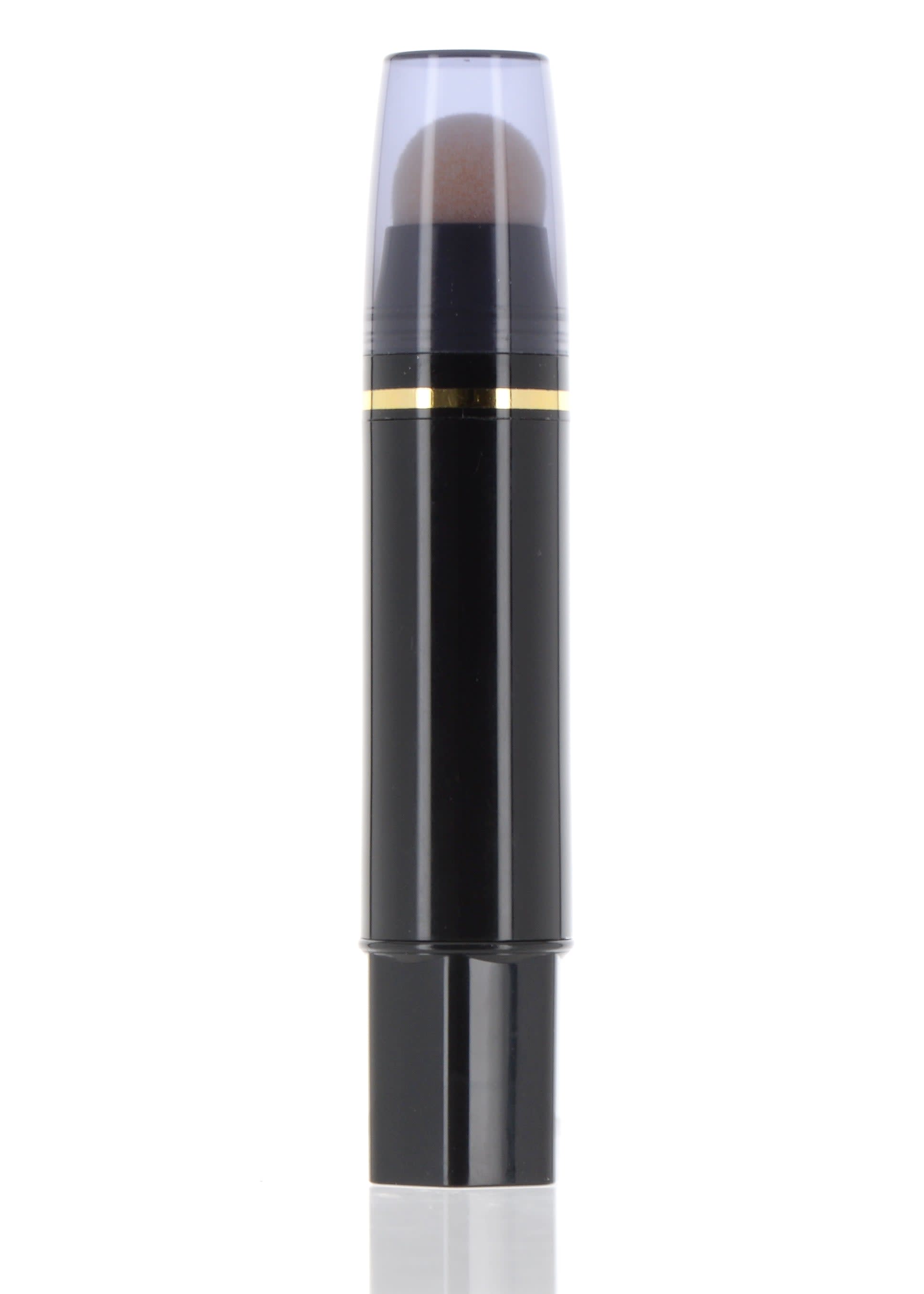 The image shows the APG Packaging 0.5oz PP Skin Stick (APG-SH102149). This is a small, cylindrical container with a sleek, white exterior. The top part is a smooth, rounded cap, and the bottom part is the base of the stick. The design is minimalistic and modern, suitable for holding skincare products such as balms or solid lotions. The overall aesthetic is clean and professional.