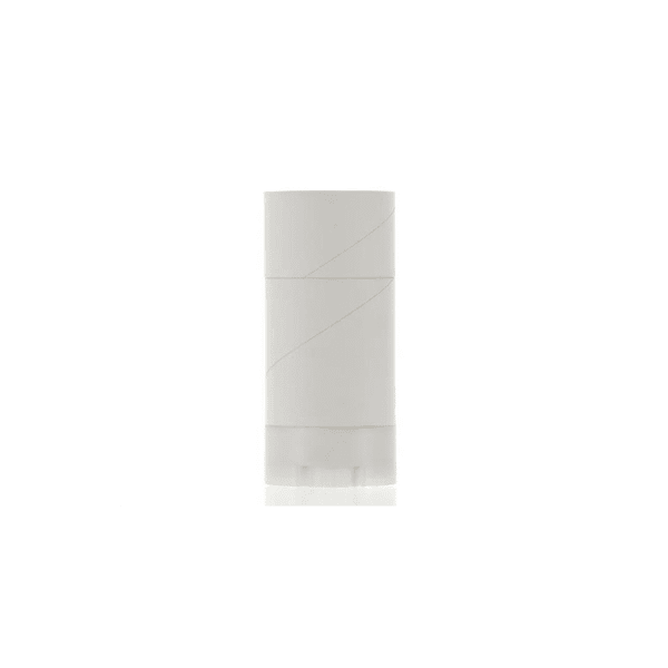 The image shows the APG Packaging 2.3oz Paper Skin Stick, model APG-MGGDSCP-2.25oz. The product is a cylindrical paper tube with a smooth, matte finish. The tube appears to be designed for holding and dispensing skincare products, with a push-up mechanism at the bottom. The packaging is minimalist and sleek, with no visible labels or branding on the surface shown in the image.