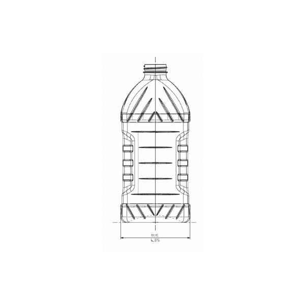The image shows a clear, cylindrical plastic bottle with smooth, straight sides and a slightly indented base. The bottle has a wide, threaded neck designed for a screw-on cap, which is not included in the image. The product is identified as the Resilux 48.0oz PET Bottle A480E41.