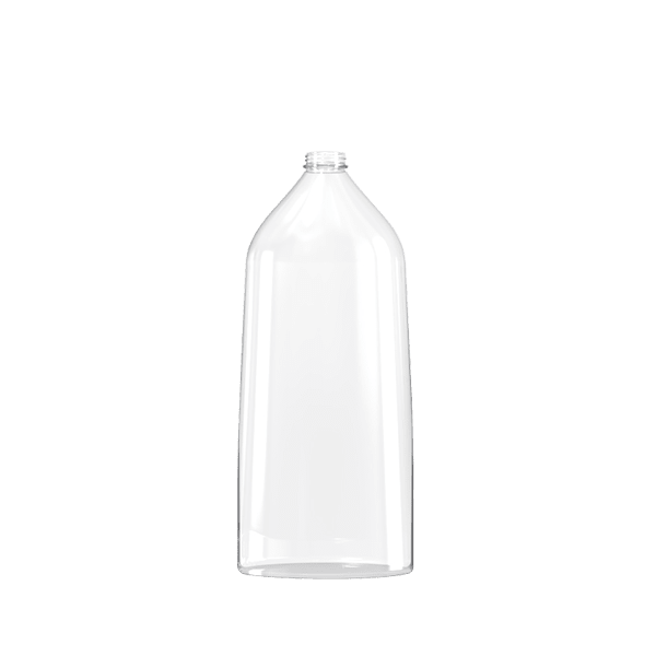 The image features the Resilux 27.0oz PET Bottle (A270E39). It is a transparent plastic bottle with a sleek, cylindrical design. The bottle has a smooth surface and tapers slightly towards the top, where it has a narrow neck and a screw cap. The overall appearance is clean and minimalist, suitable for various liquid products.
