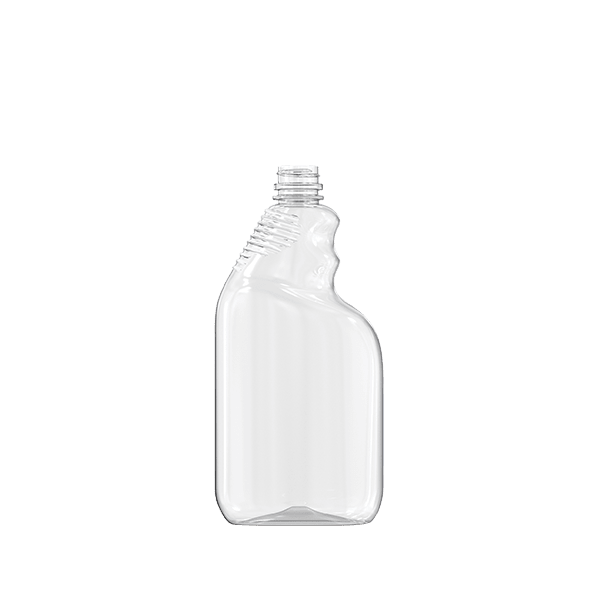The image displays a clear, cylindrical PET bottle with a slight taper towards the top. The bottle is designed for holding 22.0 ounces of liquid. It has a smooth surface and a standard screw-top neck. This product is the Resilux 22.0oz PET Bottle (A220E31).