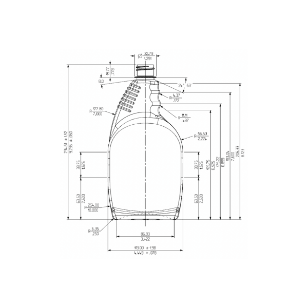 The image shows a clear, cylindrical plastic bottle with a wide neck and smooth surface. The bottle is the Resilux 32.0oz PET Bottle A320E0E. It has a simple, sleek design with no visible labels or markings, and the transparency of the PET material allows the contents to be easily seen. The neck of the bottle is designed to accommodate a screw-on cap, which is not shown in the image.