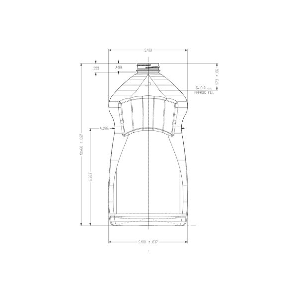 The image shows the Resilux 64.0oz PET Bottle. It is a large, clear plastic bottle with a cylindrical shape and a wide mouth. The bottle has a smooth surface with no visible labels or markings. Suitable for storing liquids, the bottle features a screw-top opening for secure closure.