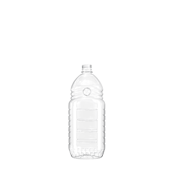 The image shows a clear Resilux 40.0oz PET Bottle with a smooth, cylindrical shape. The bottle has a wide mouth and a screw-top neck. The transparent material allows the contents to be easily visible. The overall design is simple and functional, with no labels or branding visible on the bottle.