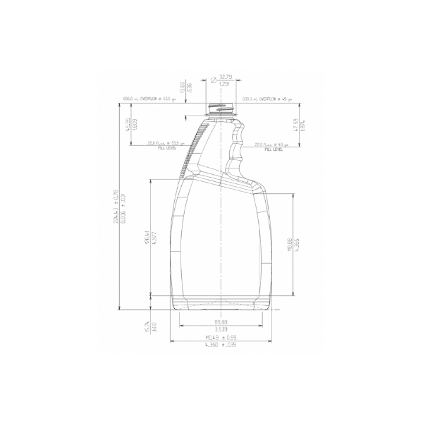 The image shows a clear, cylindrical Resilux 22.0oz PET Bottle (A220E28) with a smooth surface and a standard screw cap. The bottle is empty and stands upright, showcasing its transparent nature, which allows for visibility of the contents. The shape of the bottle is sleek and simple, with gently curved shoulders transitioning to a wide mouth, making it suitable for various liquid products.