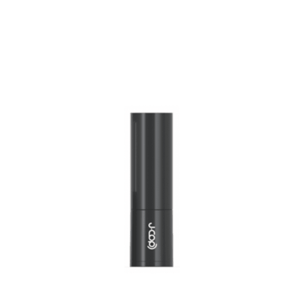 The image shows the JCOP 0.1oz ABS Lip Stick. The lip stick is encased in a sleek, cylindrical tube with a glossy black finish. The cap is slightly larger than the base and fits snugly over the lipstick mechanism. The overall design is minimalist and elegant, making it suitable for various cosmetic applications.