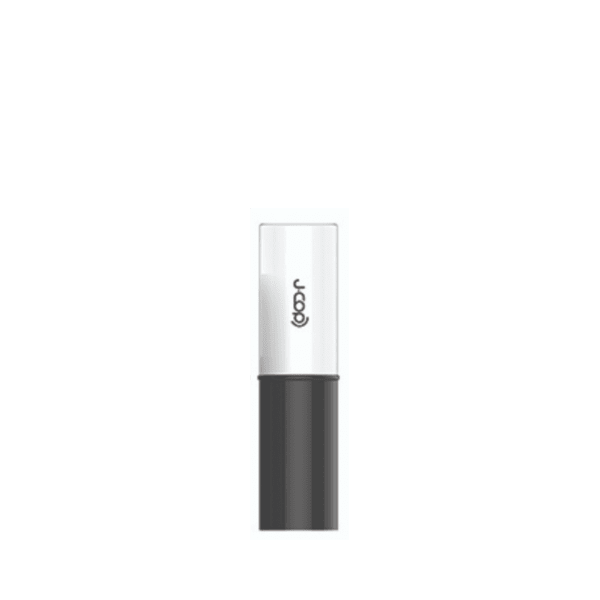 The image shows the JCOP 0.5oz ABS Skin Stick. The product is a small, cylindrical container designed for skin care applications. It features a sleek, white body with a rounded cap that can be easily removed. The compact size and simple design make it portable and convenient for on-the-go use.