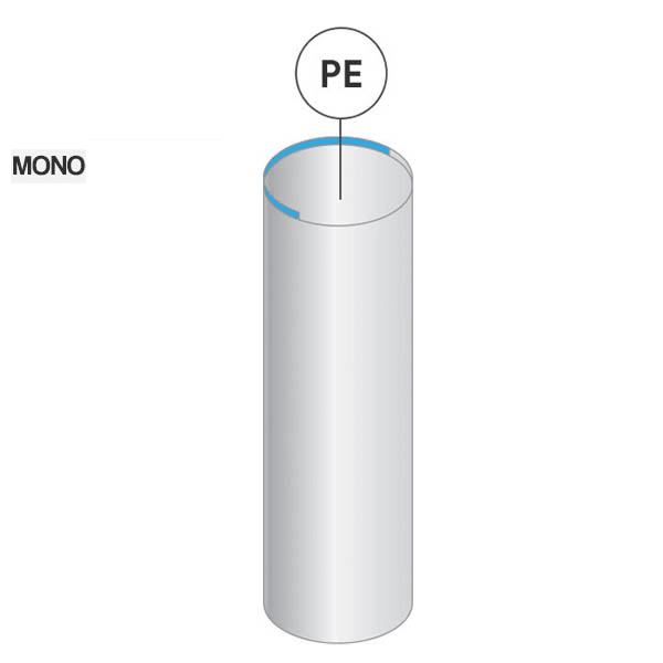 The image shows the Plastube 10.0oz LDPE Tube. It is a white, cylindrical plastic tube with a smooth surface and a sleek design. The tube appears to be designed for packaging purposes, likely for cosmetics or personal care products. The cap is not shown in this image, focusing solely on the body of the tube. The overall appearance is clean and minimalistic.