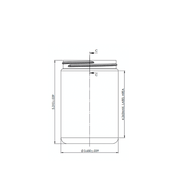 The image shows the Resilux 25.0oz PET Jar A250G65. This is a clear, cylindrical plastic jar with a wide mouth and no cap visible. The jar is transparent, allowing for visibility of its contents if filled. Its design is simple and functional, suitable for storing a variety of products.