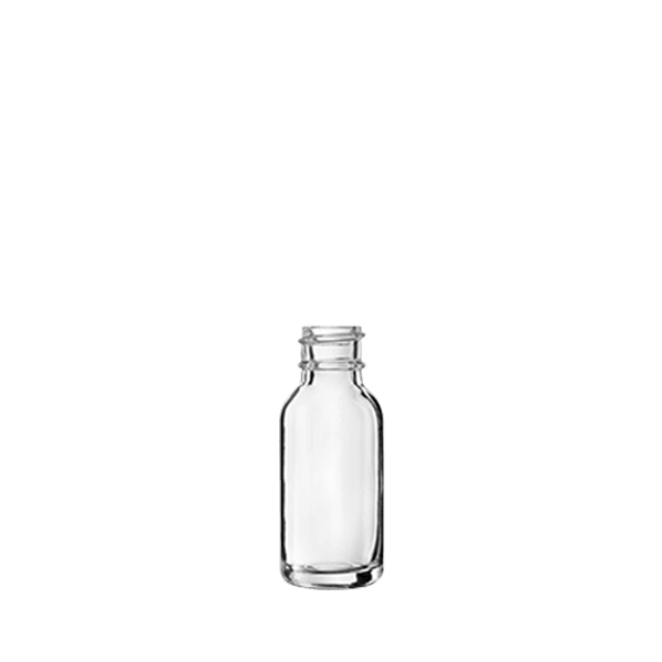 0.5oz 18-410 Glass Round Bottle