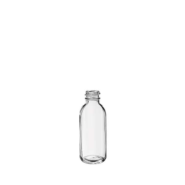 1oz 20-410 Glass Round Bottle