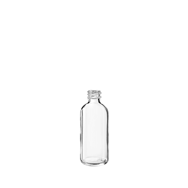 2oz 20-410 Glass Round Bottle