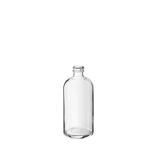 8oz 24-410 Glass Round Bottle