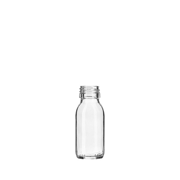 2oz 28-PP Glass Bevel Bottle