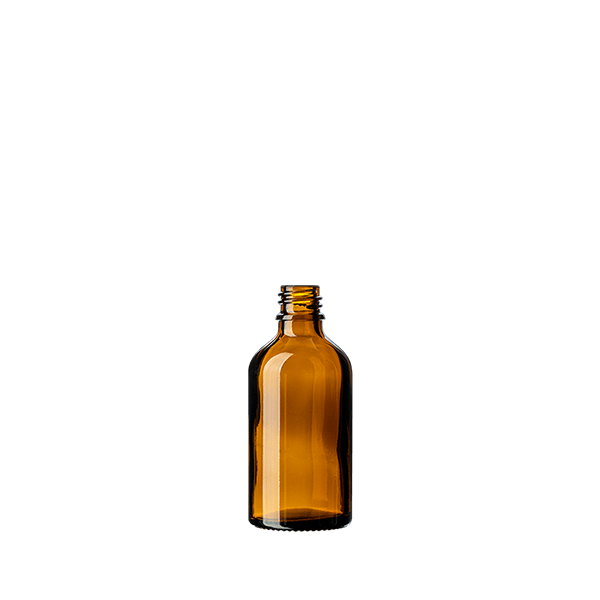 The image features the Calaso 2.0oz Glass Dropper Bottle BB13060-679. The bottle is transparent, showcasing a sleek and clean design with smooth surfaces. It includes a dropper cap, which is black and equipped with a pipette for dispensing liquids. The overall shape is cylindrical with a rounded shoulder, and the bottle stands upright. The dropper cap fits snugly, completing the elegant and functional aesthetic of the product.