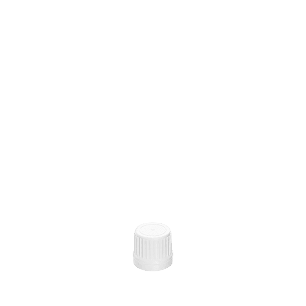 The image shows the Calaso PP Dropper DIN18, RGB02C2B001-001. It features a sleek, cylindrical design with a black rubber bulb at the top and a clear glass pipette extending from the bottom. The dropper is designed to fit DIN18 neck finishes and is typically used for dispensing liquids in controlled drops. The overall appearance is modern and functional, suitable for various liquid products.