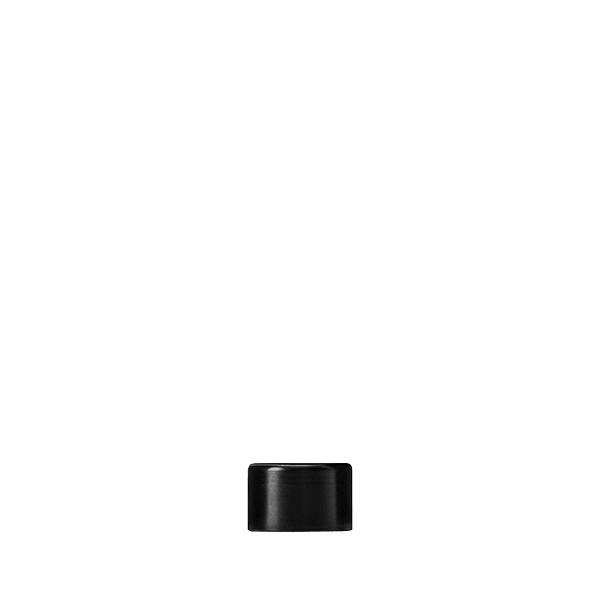 The image shows the Calaso Aluminum Overcap 24-410. It is a sleek, cylindrical cap designed to fit over the top of a bottle. The overcap appears to be made of a shiny aluminum material, giving it a polished and modern look. The dimensions and threading are designed to fit a 24-410 neck finish. The overcap has a smooth surface and a slightly rounded top, which adds to its streamlined appearance.