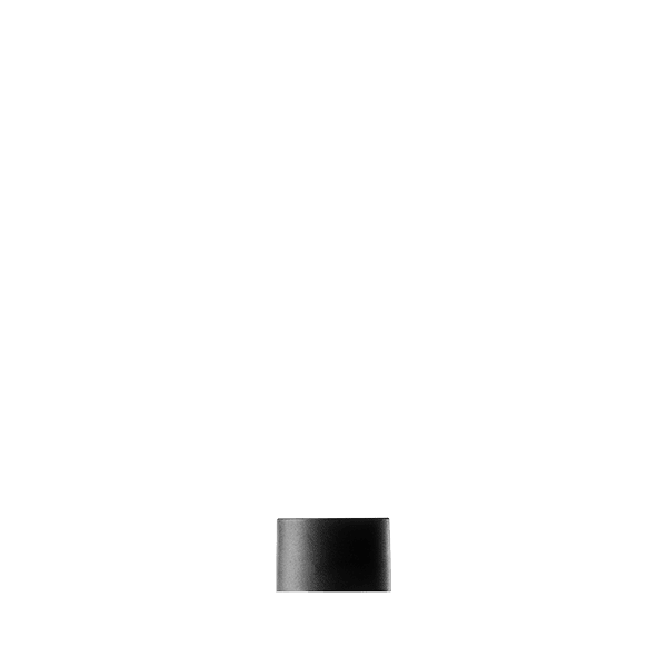The image shows the Glasmeister PP Overcap 24/410, which is a clear, cylindrical plastic overcap designed to fit onto bottles with a 24/410 neck finish. The cap has a smooth, glossy surface and a simple, functional design. It appears transparent, allowing visibility of the contents or the bottle underneath. The overcap is depicted against a plain white background, highlighting its shape and clarity.