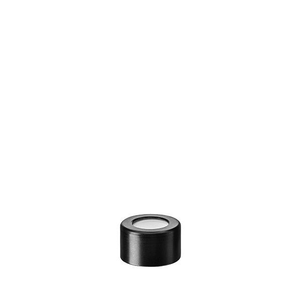 The image displays the Calaso Aluminum Overcap 28/410. The overcap is cylindrical with a smooth, matte metallic finish, and it appears to be designed to fit securely over a dispensing mechanism. The cap has a sleek, minimalist design and uniform surface texture, giving it a modern and polished look.