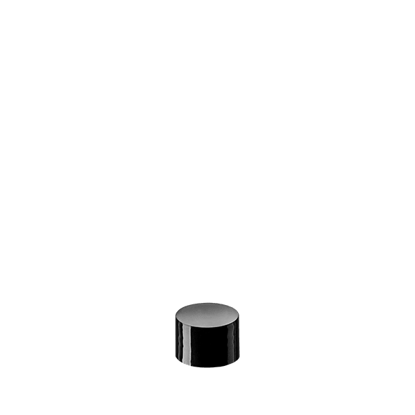 The image shows the Calaso PP Threaded Closure 18-400 MCB05A1A001-200. It is a small, cylindrical plastic cap with threading on the inside, designed for sealing bottles and containers. The closure is shown in a neutral color, likely white or clear, and has a smooth, flat top with no additional markings or textures visible.