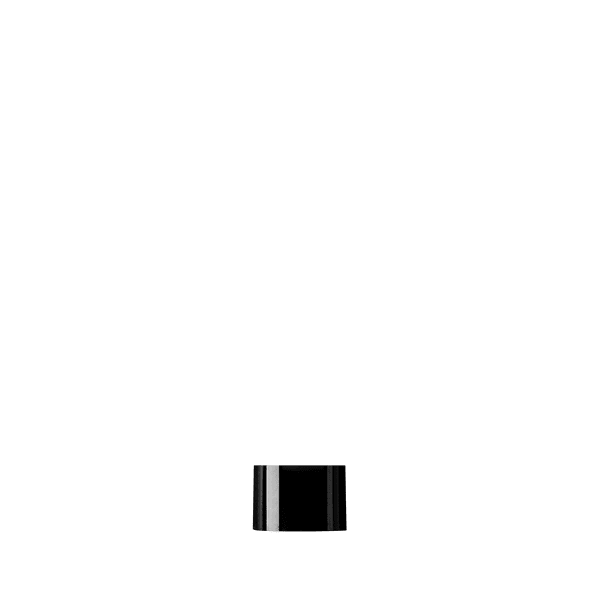 The image shows a Calaso PP Threaded Closure 18-400 MCB05A1A001-200. It is a small, cylindrical plastic cap with threading on the inside, designed to screw onto a compatible container. The closure is white and has a smooth exterior surface.