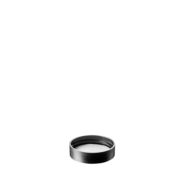 The image shows a white, circular, threaded closure cap designed for bottles. The cap has a smooth surface with a slightly raised, rounded top and ribbed edges for better grip. This product is named "Calaso PP Threaded Closure 40-400."