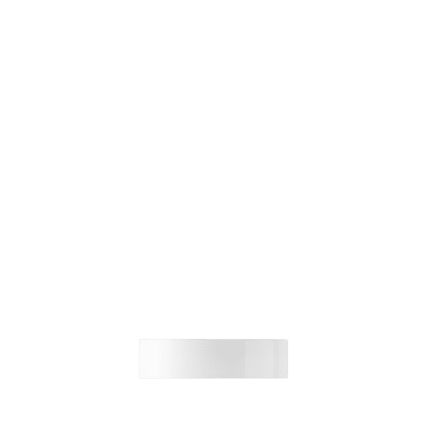 The image shows a Glasmeister PP Threaded Closure 53-400. It is a cylindrical, white plastic cap with a smooth surface and threading on the inside for secure attachment. The closure appears sturdy and is designed for use with compatible containers.