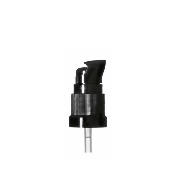 The image shows the Calaso PP Pump DIN18. This product features a sleek, cylindrical pump design with a smooth, glossy white finish. The pump is equipped with a long dispensing nozzle for easy and precise application. The threading at the base suggests it is designed to be screwed onto a compatible container. Overall, the design is minimalistic and functional, suitable for a variety of liquid dispensing needs.