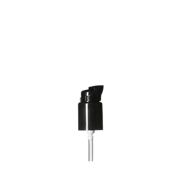 The image shows a Calaso PP Pump with an 18/415 neck finish. The pump features a sleek, cylindrical design with a smooth white finish. The nozzle is designed for easy dispensing, and the pump mechanism appears to be sturdy and functional.