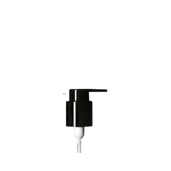 The image displays the Calaso PP Pump 24/410. The pump is designed with a sleek, cylindrical shape, featuring a smooth, white finish. The pump head is rounded, and it includes a dispensing nozzle with a small, precise opening. The base of the pump includes a threaded section for secure attachment to a compatible bottle. The overall design is minimalistic and functional, intended for efficient dispensing of liquid products.