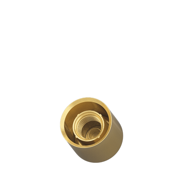 The image shows the Alltub PP Tube Cap M8 Bouchon. It is a cylindrical tube with a smooth, rounded cap on top. The tube and cap are both white and have a clean, simple design. The cap appears to be securely fitted onto the tube, and the overall product has a sleek, minimalist appearance.