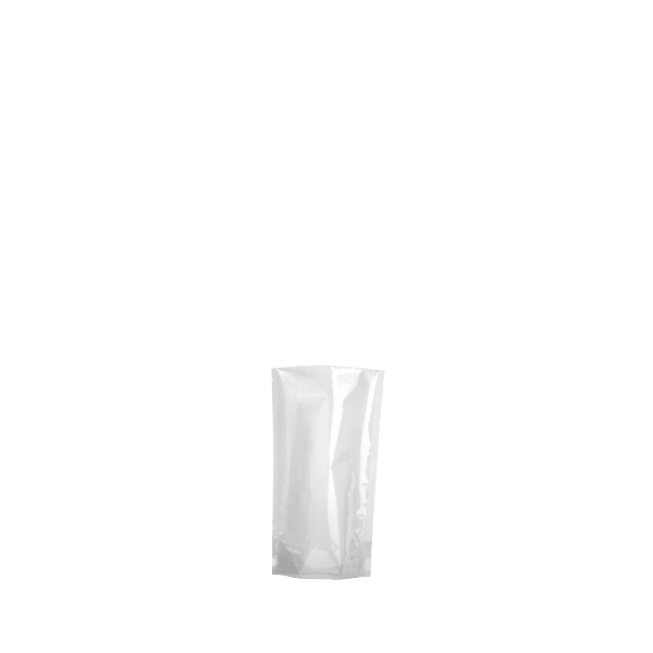 The image displays an Elk Packaging 2.0oz PE Standup Pouch. The pouch is shown standing upright against a white background. It has a smooth, sleek surface with a slight sheen, and its design includes a resealable zip closure at the top. The pouch is primarily white, providing a clean, modern look suitable for various product types. There are no visible labels or branding on the pouch in this image.