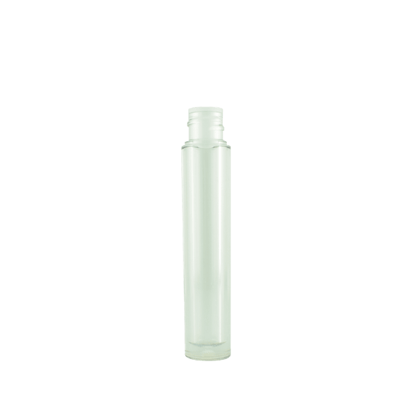 The image features a SIMEX 10.1oz PP Jar. The jar is cylindrical with a flat, wide base and a screw-on lid. The body of the jar is transparent, allowing the contents inside to be visible, while the lid is solid white. The design is simple and functional, suitable for storing various products.