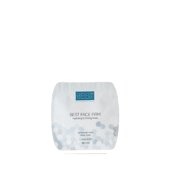 The image features the Expack 0.2oz PE Standup Pouch PCR UniShape Die-Cut 5.0ml. The pouch is transparent and designed to stand upright. It has a curved top edge and a flat base, which allows it to stand on its own. The pouch is sealed at the top and has a smooth surface, suitable for showcasing the contents inside.